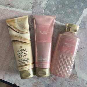 NWT 3 Bath & body works — champagne toast and warm vanilla sugar bundle